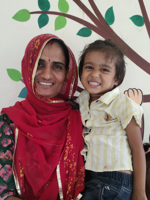 Dhurti Devi baking millet cookies
